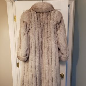 Beautiful blue fox full length coat